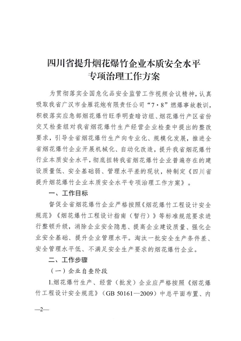 2021-川应急函〔2021〕200号《四川省提升烟花爆竹企业本质安全水平专项治理工作方案》_2